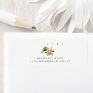 Weihnachts-Pine-Star-Cookie-Adresse Anrufer