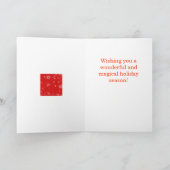 Weihnachts-Pinguin-Grußkarte Feiertagskarte (Innenseite)