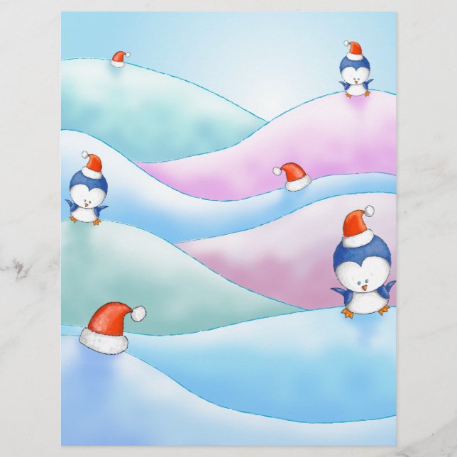 Weihnachts-Pinguin-Land (Vorderseite)