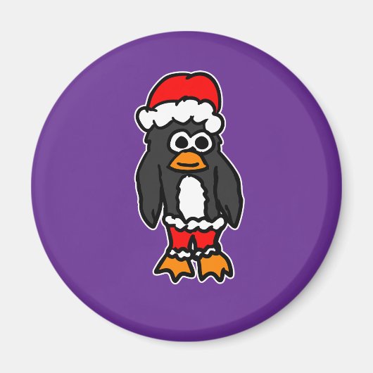 Weihnachts-Pinguin  Magnet (Vorne)