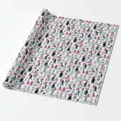 WEIHNACHTS-PINGUIN-PARTY GESCHENKPAPIER (Ungerollt)