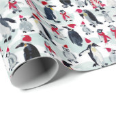 WEIHNACHTS-PINGUIN-PARTY GESCHENKPAPIER (Rolleneckpunkt)