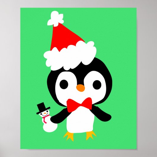 Weihnachts-Pinguin-Poster 2 Poster (Vorne)