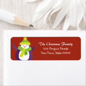 Weihnachts-Pinguin-Rücksendeadresse (Insitu)