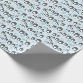 Weihnachts-Pinguin-Wrapping-Papier Geschenkpapier (Ecke)