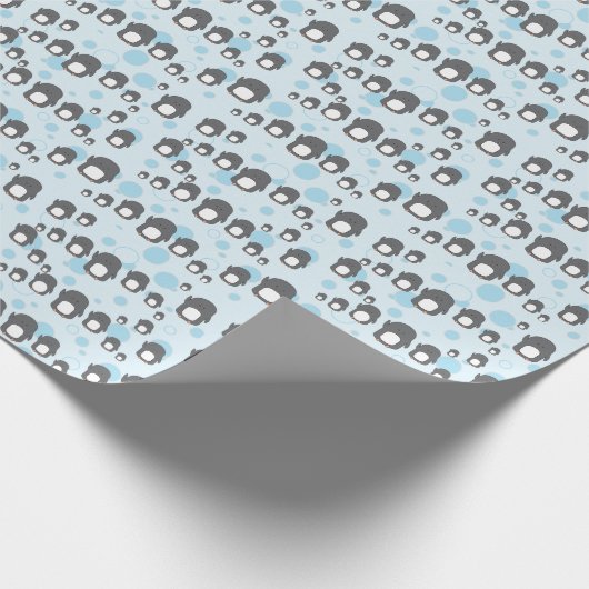 Weihnachts-Pinguin-Wrapping-Papier Geschenkpapier (Ecke)