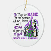 Weihnachts-Pinguine-Morbus Keramikornament (Links)