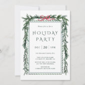 Weihnachts-Pinienfest Einladung (Vorderseite)