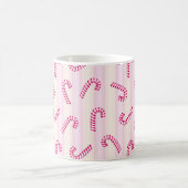 Weihnachts Pink Candycanes Muster Kaffeetasse (Mittel)