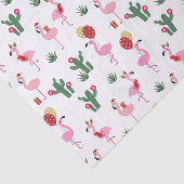 Weihnachts-Pink Flamingo Feierabend Seidenpapier (Ausschnitt)