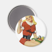 Weihnachts-Pinup Magnet (Vorderseite/Rückseite)