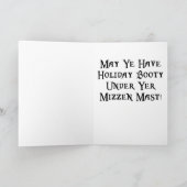 Weihnachts-Piratenkarte Feiertagskarte (Innenseite)