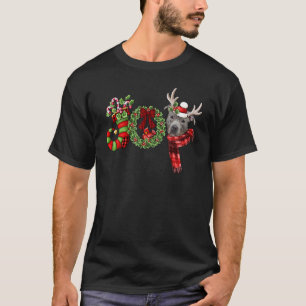 Weihnachts Pitbull Freude Rentier Xmas Lustig_1 T-Shirt