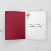 Weihnachts-Pixie-Fairy Violin Karte (Innenseite)