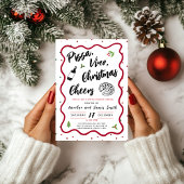 Weihnachts-Pizza und Party Einladung