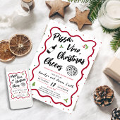 Weihnachts-Pizza und Party Einladung