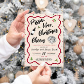 Weihnachts-Pizza und Party Einladung