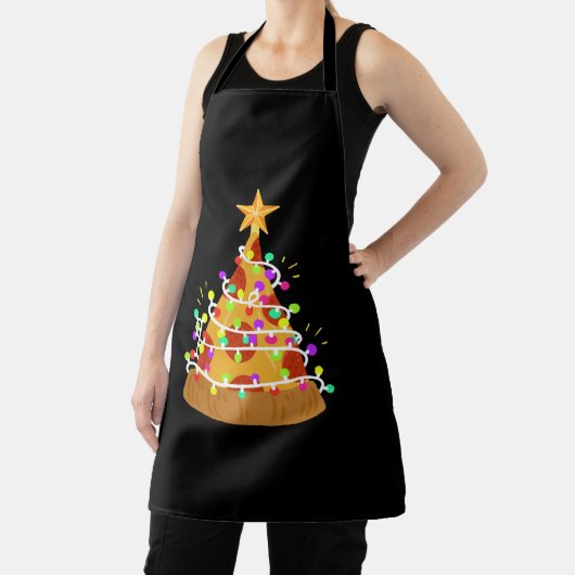 Weihnachts Pizza Weihnachtsbeleuchtung Schürze (InSitu)