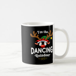 Weihnachts-Pjs tanzen Weihnachten Rentier Matching Kaffeetasse