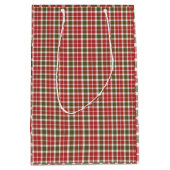 Weihnachts-Plaid-Geschenktasche Mittlere Geschenktüte (Vorderseite)