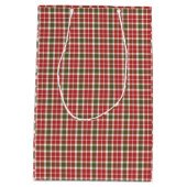 Weihnachts-Plaid-Geschenktasche Mittlere Geschenktüte (Rückseite)
