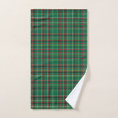 Weihnachts-Plaid Grün Muster-23914 Badhandtuch Set (Handtuch)