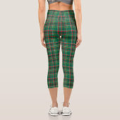 Weihnachts-Plaid-Grün-Muster-23914 Capri Leggings (Rückseite)