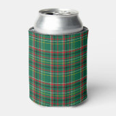 Weihnachts-Plaid Grün Muster-23914 Dosenkühler (Kanne Vorderseite)