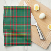 Weihnachts-Plaid-Grün-Muster-23914 Geschirrtuch (Viertel Falte)