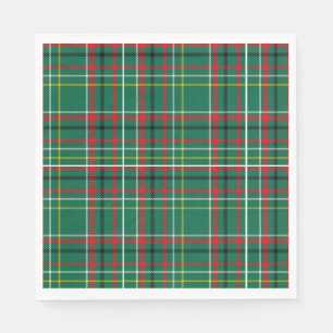 Weihnachts-Plaid Grünes Muster-23914 Serviette
