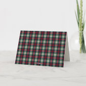 Weihnachts-Plaid im Prepper-Stil Feiertagskarte (Rückseite)
