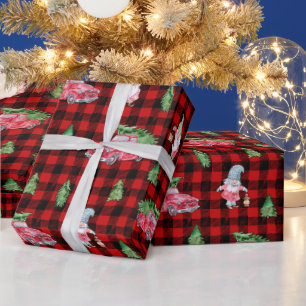 Weihnachts-Plaid Vintage-LKW-Verpackungspapier Geschenkpapier