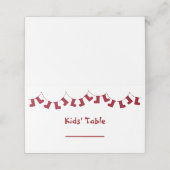 Weihnachts-Platzkarten für Kinder Platzkarte (Außenseite Aufgefaltet)