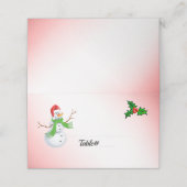 Weihnachts-Platzkarten Platzkarte (Außenseite Aufgefaltet)