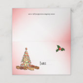 Weihnachts-Platzkarten Platzkarte (Außenseite Aufgefaltet)