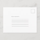 Weihnachts-Poinsettia-Blätter Save the Date Ankündigungspostkarte (Rückseite)