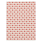 Weihnachts-Poinsettia-Blume auf Light Beige Tischdecke (Vorderseite)