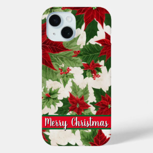 Weihnachts-Poinsettia-Blume Case-Mate iPhone Hülle