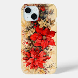 Weihnachts-Poinsettia-Blume Case-Mate iPhone Hülle