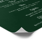 Weihnachts-Poinsettia Blumenkost-Bar Poster (Ecke)