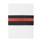 Weihnachts-Poinsettia Einladung Bauchband Einladungsbanderole (Rückseitenbeispiel)