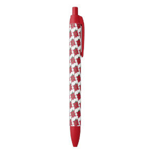 Weihnachts-Poinsettia-Feiertags-Schreibstift-Gesch Kugelschreiber