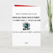 Weihnachts-Poinsettia Feuerwerk (Karte) Feiertagskarte (Rückseite)