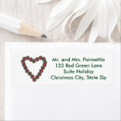 Weihnachts-Poinsettia Herz-Weihnachtsaufenthalt (Insitu)