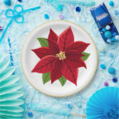 Weihnachts-Poinsettia Hochzeitspapier-Teller Pappteller (Party)