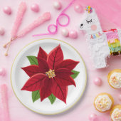 Weihnachts-Poinsettia Hochzeitspapier-Teller Pappteller (Party)