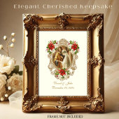 Weihnachts-Poinsettia Katholische Hochzeitskarte