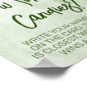 Weihnachts-Poinsettia Neutrales Baby-Duschspiel Poster (Ecke)