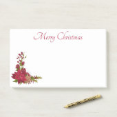 Weihnachts-Poinsettia Post-It-Notes Post-it Klebezettel (Auf Schreibtisch)