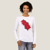 Weihnachts-Poinsettia-T - Shirt (Vorderseite voll)